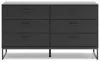 Ashley Furniture EB1865-231 Ashley Furniture EB1865-231 Socalle - Six Drawer Dresser - Black