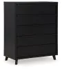 Ashley Furniture B1013/231/36/345/56/58/95/B100-14/92(2) Ashley Furniture B1013/231/36/345/56/58/95/B100-14/92(2) Danziar - 9 Pc. - Dresser, Mirror, Chest, King Panel Bed, 2 Nightstands - Black