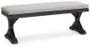 Ashley Furniture P792-600 Beachcroft - Bench With Cushion - Black / Light Gray
