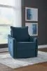 Ashley Furniture 4480128 Mcburg - Swivel Power Recliner - Navy