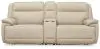 Ashley Furniture U13001S4 Ashley Furniture U13001S4 Double Deal - 2-Piece Power Reclining Loveseat Sectional With Console - Almond