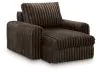 Ashley Furniture PC8680415P Ashley Furniture PC8680415P HamlinBay - Power Gliding Chaise - Chocolate