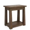 Riverside Furniture 27512 Riverside Furniture 27512 Lakepoint - Chairside Table - Oxford Oak