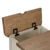 Liberty Furniture 652-OT1022 Farmhouse Reimagined - Door Chair Side Table With Charging Station - Antique White / Chestnut Tops