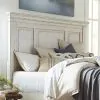 Liberty Furniture 824-BR13 Liberty Furniture 824-BR13 Heartland - Queen Panel Headboard - Antique White / Tobacco Tops