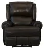 Jackson Furniture Industries 647637-1283/09-3083/09 Duncan - Leather Power Deluxe Lay Flat Recliner - Dark Brown