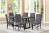 New Classic 40-4125-DG6C New Classic 40-4125-DG6C High Line - Dining Table & 6 Chairs - Gray