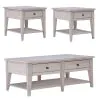 Liberty Furniture 110W-OT-3PCS Liberty Furniture 110W-OT-3PCS Lake House - 3 Piece Set (1-Cocktail 2-End Tables) - Weathered White