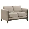 Coaster Fine Furniture 511101-S2 Islington - 2 Piece Upholstered Panel Arm Sofa Set - Taupe