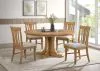 Coaster Fine Furniture 109460-S5 Hartville - 5 Piece Round Dining Table Set - Natural Light Brown