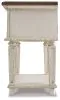 Ashley Furniture B743-91 Realyn - One Drawer Night Stand - Chipped White
