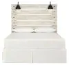Ashley Furniture B192-57 Cambeck - Queen Panel Headboard - Whitewash