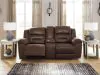 Ashley Furniture 3990494 Ashley Furniture 3990494 Stoneland - DBL Rec Loveseat w/Console - Chocolate