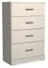 Ashley Furniture B2588-44 Stelsie - Four Drawer Chest - White