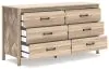 Ashley Furniture EB3929-231 Battelle - Six Drawer Dresser - Tan