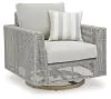 Ashley Furniture P798-821 Seton Creek - Swivel Lounge With Cushion - Gray
