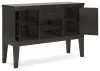 Ashley Furniture D841-60 Galliden - Dining Room Server - Black