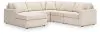 Ashley Furniture 92103S67 Ashley Furniture 92103S67 Modmax - 5-Piece Sectional With Laf Corner Chaise, With Raf Corner Chair - Oyster