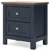 Ashley Furniture B414-92 Landocken - Two Drawer Night Stand - Brown / Blue