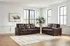 Ashley Furniture 21706/38/35 Ashley Furniture 21706/38/35 Santorine - 2 Pc. - Sofa, Loveseat - Dark Brown