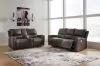 Ashley Furniture U13100/87/96 Boxmere - 2 Pc. - Power Reclining Sofa, Power Reclining Loveseat With Console - Storm