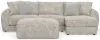 Jackson Furniture Industries 2306/63/76/28-01 Jackson Furniture Industries 2306/63/76/28-01 Bucktown - 2 Piece Sofa / RSF Chaise With Extra Thick Cuddler Seat Cushions & Cocktail Ottoman - Parchment