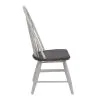 Liberty Furniture 139WH-C1000S Farmhouse - Windsor Back Side Chair - Two Tone White / Wood Tone
