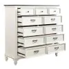 Liberty Furniture 417-BR32 Liberty Furniture 417-BR32 Allyson Park - 11 Drawer Chesser - Wirebrushed White / Charcoal