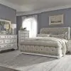 Liberty Furniture 520-BR-CSLDMC Liberty Furniture 520-BR-CSLDMC Abbey Park - 4 Piece Bedroom Set (California King Sleigh Bed, Dresser & Mirror, Chest) - Antique White
