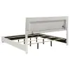 CoasterEssence 203500KE-S5 Felicity - 5 Piece King Bedroom Set - White High Gloss
