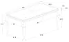 CoasterEssence 105071 Carone - Rectangular Glass Top Dining Table - Black
