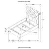 CoasterEssence 300525Q Devon - Upholstered Queen Panel Bed - Beige