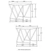 CoasterEssence 930075 Bette - 2 Piece Marble Top Nesting Table Set - White And Gold
