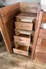 Furniture of America AM-BK601-BED-SLAT Cleo - Twin Captain Bed With Slat Kit - Mahogany