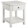 Coaster Fine Furniture 710557 Payne - 1-Drawer Wood End Table With Shelf - White