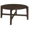 Coaster Fine Furniture 708288-S3 Cota - 3 Piece Solid Wood Coffee And End Table Set - Dark Brown