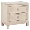 Coaster Fine Furniture 215922 Pembroke - 2-Drawer Nightstand Bedside Table - Washed Oak