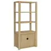 Coaster Fine Furniture 708224 Laurelton - 3-Shelf Media Tower Tall Pier Cabinet - Light Oak