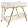 Coaster Fine Furniture 460570TB1 Frankie - Headboard, Footboard, Ladder & Slats, Box 1 of 2 - White And Natural