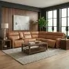Liberty Furniture 7026AN-UPH-6PCSEC Chase - 6 Piece Sectional - Oslo Antelope