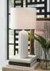 Ashley Furniture L177974 Clarkland - Ceramic Table Lamp (Set of 2) - White