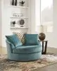 Ashley Furniture 9220621 Laylabrook - Oversized Swivel Accent Chair - Teal