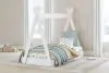 Ashley Furniture EB1810/230/231/121 Ashley Furniture EB1810/230/231/121 Hallityn - 3 Pc. - Bookcase, Dresser, Twin Tent Complete Bed - White