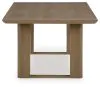 Ashley Furniture P671/625/601A(2)/602A Serene Bay - 7 Pc. - Dining Table, 4 Arm Chairs, 2 Swivel Chairs - Dark Brown