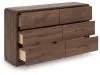 Ashley Furniture PCB386-31 Fortlorn - Dresser - Walnut Brown