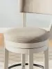 Ashley Furniture D642-224 Robbinsdale - Upholstered Swivel Barstool (Set of 2) - Antique White