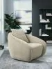 Ashley Furniture A3000782 Yahya - Swivel Accent Chair - Pebble