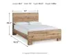 Ashley Furniture B1050B10 Ashley Furniture B1050B10 Hyanna - King Panel Bed - Tan