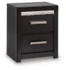 Ashley Furniture PCB2611-92 Brizmore - Two Drawer Night Stand - Black