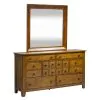 Liberty Furniture 175-BR-DM Grandpas Cabin - Dresser & Mirror - Light Brown
